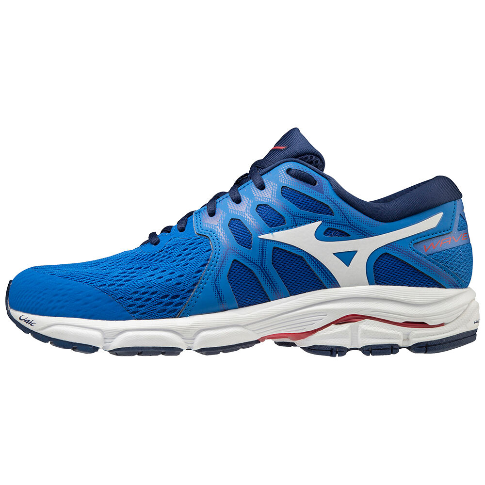 Mizuno Wave Equate 4 - Erkek Koşu Ayakkabısı - Mavi/Beyaz Türkiye (MYTBXP-158)